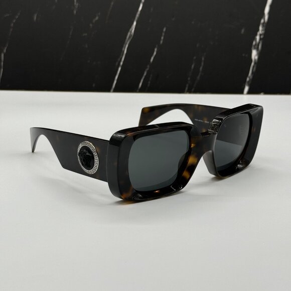 NEW VE4473U 108/87 SQUARE WOMEN SUNGLASSES VERSACE MOD 4473-U HAVANA GREY EYWEAR main image 7